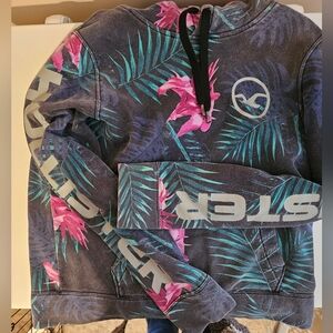 Hollister California  Floral Pullover hoodie, Sz M